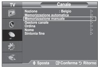SAMSUNG LE32A330J1 - Memorizzazione manuale dei canali - 1