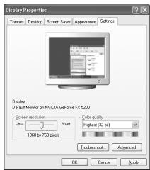 SAMSUNG LE32A330J1 - Configuration de votre logiciel PC (basée sur Windows XP) - 1