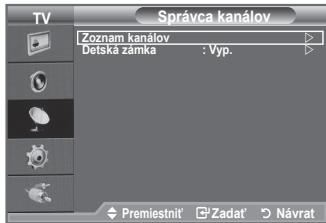 SAMSUNG LE32A330J1 - Pomocou správca kanálov môžete pohodlné uzamknút' alebo pridat' kanály. - 2