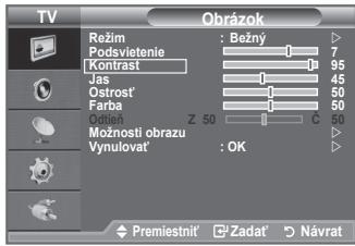 SAMSUNG LE32A330J1 - Televízor poskytuje niekoľko nastavení, ktoré umožňujú ovládat' kvalitu obrazu. - 1