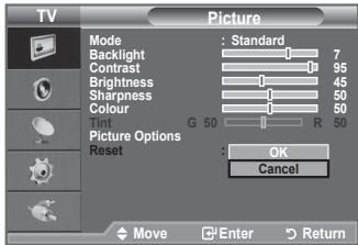 SAMSUNG LE32A330J1 - You can return to the factory defaults picture settings. - 1