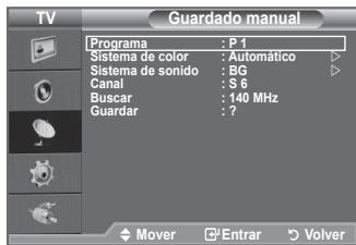SAMSUNG LE32A330J1 - Memorización manual de canales - 2