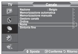 SAMSUNG LE32A330J1 - Assegnazione di nomi ai canali - 1