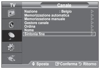 SAMSUNG LE32A330J1 - Utilizzare la sintonia fine per regolare manualmente un canale la cui ricezione non è ottimale. - 1