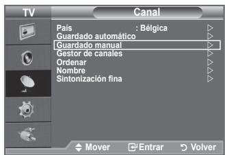 SAMSUNG LE32A330J1 - Memorización manual de canales - 1