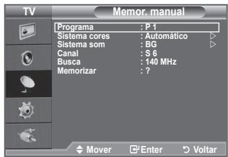 SAMSUNG LE32A330J1 - Quando memorizar canais manualmente, pode escolher: - 2