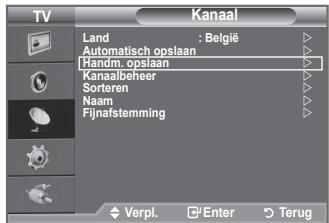 SAMSUNG LE32A330J1 - Bij het handmatig opslaan van kanalen kunt u het volgende kiezen: - 1