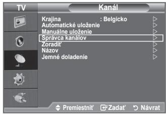 SAMSUNG LE32A330J1 - Pomocou správca kanálov môžete pohodlné uzamknút' alebo pridat' kanály. - 1