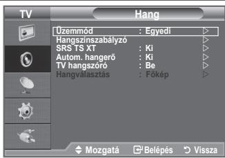 SAMSUNG LE32A330J1 - ♦ Hangszínszabályzó: Balansz/100Hz/300Hz/1kHz/3kHz/10kHz - 1