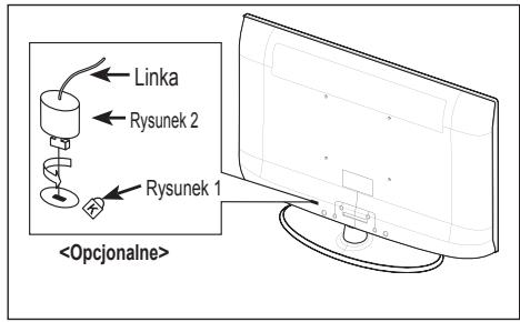 SAMSUNG LE32A330J1 - Korzystanie z zabezpieczenia przeciwkradzieżowego Kensington (w zależności od modelu) - 1