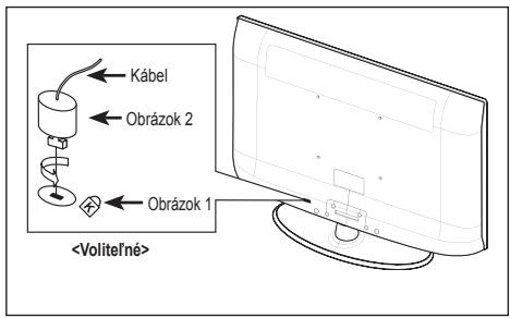 SAMSUNG LE32A330J1 - Použitie zabezpečovacieho Kensington zámku proti odcudzeniu (v závislosti od modelu) - 1