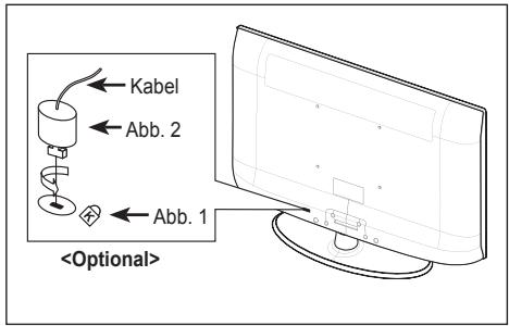 SAMSUNG LE32A330J1 - Kensington-Schloss als Diebstahlsicherung (modellabhängig) - 1