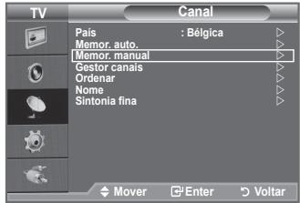 SAMSUNG LE32A330J1 - Quando memorizar canais manualmente, pode escolher: - 1