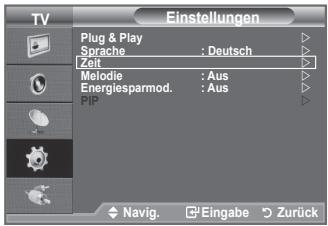 SAMSUNG LE32A330J1 - Aktuelle Uhrzeit einstellen und anzeigen - 1