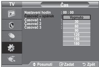 SAMSUNG LE32A330J1 - Nastavení časovače usínání - 2