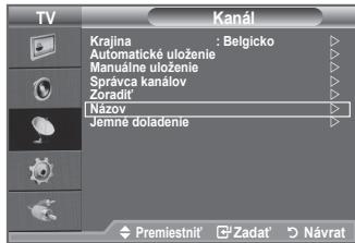 SAMSUNG LE32A330J1 - Priradenie názvov kanálov - 1