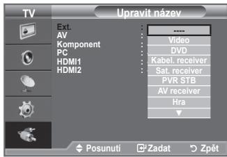 SAMSUNG LE32A330J1 - Úprava názvů vstupních zdrojů - 2