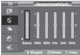 SAMSUNG LE32A330J1 - ♦ Hangszínszabályzó: Balansz/100Hz/300Hz/1kHz/3kHz/10kHz - 3