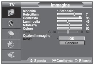 SAMSUNG LE32A330J1 - È possibile ripristinare le impostazioni di visualizzazione dell'immagine preimpostate in fabbrica. - 1