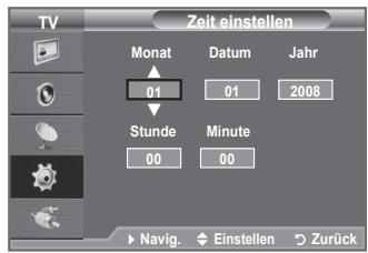 SAMSUNG LE32A330J1 - Aktuelle Uhrzeit einstellen und anzeigen - 2