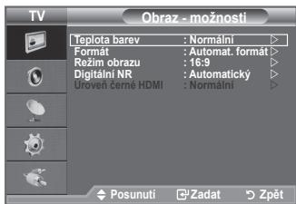 SAMSUNG LE32A330J1 - Konfigurace možností obrazu - 2