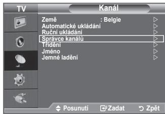 SAMSUNG LE32A330J1 - Pomocí Správce kanálů můžete snadno uzamykat nebo přidávat kanály. - 1