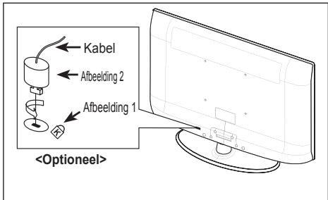 SAMSUNG LE32A330J1 - Diefstal voorkomen met het Kensington-slot (afhankelijk van het model) - 1