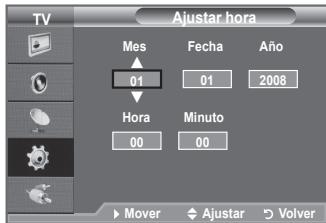 SAMSUNG LE32A330J1 - Ajuste y visualización de la hora actual - 2