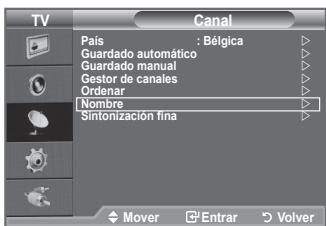 SAMSUNG LE32A330J1 - Asignación de nombres de canales - 1