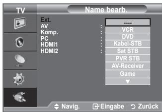 SAMSUNG LE32A330J1 - Signalquellennamen bearbeiten - 2