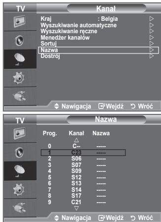SAMSUNG LE32A330J1 - Nadawanie nazw kanałom - 1