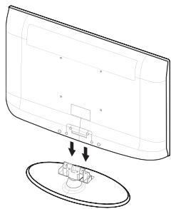 SAMSUNG LE32A330J1 - Anbringen des Standfußes - 1