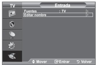 SAMSUNG LE32A330J1 - Edición de los nombres de fuentes de entrada - 1