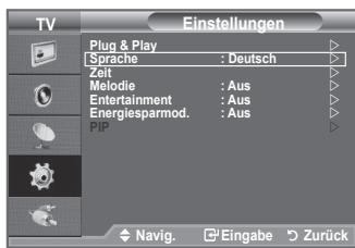 SAMSUNG LE32A450 - Sprache auswahlen - 1