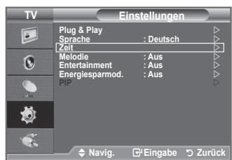 SAMSUNG LE32A450 - Sleep-Timer einstellen - 1