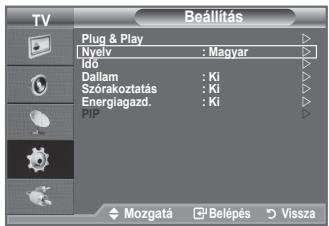 SAMSUNG LE32A450 - A nyelv kivalasztasa - 1