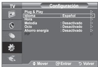 SAMSUNG LE32A450 - Elección del idioma - 1
