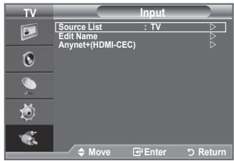 SAMSUNG LE32A450 - You can select among external sources connected to your TV's input jacks. - 1