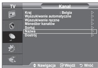 SAMSUNG LE32A450 - Nadawanie nazw kanalom - 1