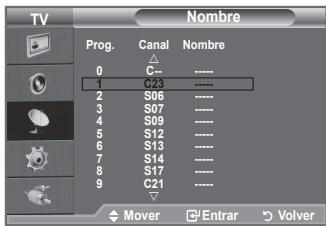 SAMSUNG LE32A450 - Asignación de nombres de canales - 2