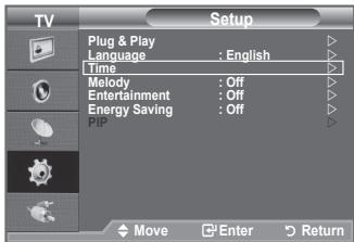 SAMSUNG LE32A450 - Nastavitev in prikaz trenutegaČasa - 1