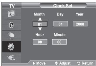 SAMSUNG LE32A450 - Nastavitev in prikaz trenutegaČasa - 2