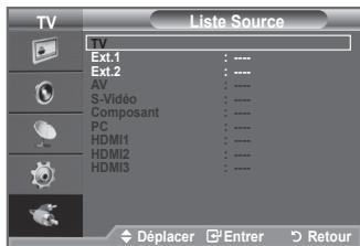 SAMSUNG LE32A450 - Vous pouvez selectionner parmi les sources extérieures connectees aux prises d'entrée du téléviseur. - 2