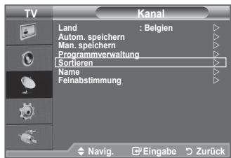 SAMSUNG LE32A450 - Gespeicherte Sender sortieren - 1