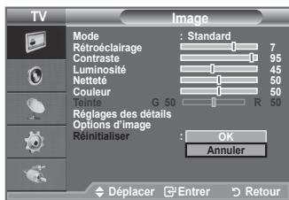 SAMSUNG LE32A450 - Vous pouvez réinitialiser la valeur par défaut des paramètres d'image. - 1