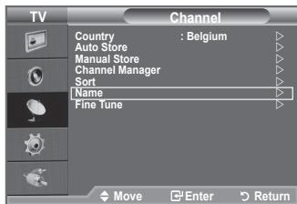 SAMSUNG LE32A450 - Assigning Channels Names - 1