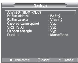 SAMSUNG LE32A450 - Používanie tlacidla TOOLS - 1