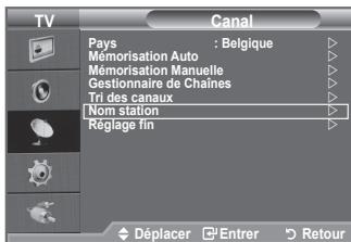 SAMSUNG LE32A450 - Attribution de noms aux canaux - 1