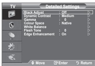 SAMSUNG LE32A450 - Konfiguracija podrobnih nastavitev slike - 2