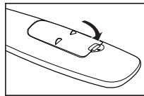 SAMSUNG LE32A450 - Insertion des piles dans la télécommande - 3